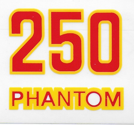 OS48 (leyenda 250 Phantom en color rojo/ribete amarillo