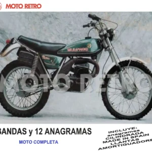 BULTACO ALPINA 212A 250cc SIN GAS (6 bandas y 12 anagramas) Juego completo