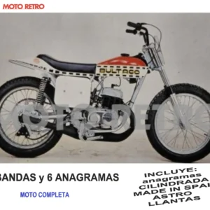 BULTACO ASTRO 163 250cc (8 bandas y 8 anagramas) Juego completo