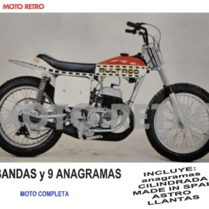 BULTACO ASTRO 195/01 250cc Años 1977-1978 (8 bandas y 9 anagramas) Juego completo