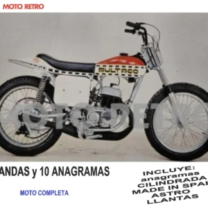 BULTACO ASTRO modelo 195/01 250cc año 1979. (8 bandas y 10 anagramas) Juego completo