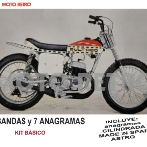 BULTACO ASTRO 195/01 250cc años1977-1979. (8 bandas y 7 anagramas) Kit básico