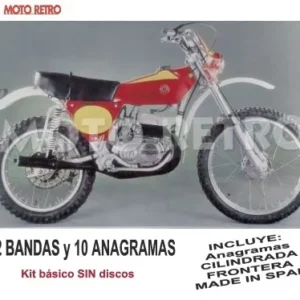 BULTACO FRONTERA 74 Años 1976-1978 (2 bandas y 10 anagramas) Kit básico SIN discos