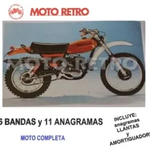 OSSA SUPER PIONEER 250 2a versión 1976-1977 (6 bandas y 11 anagramas)