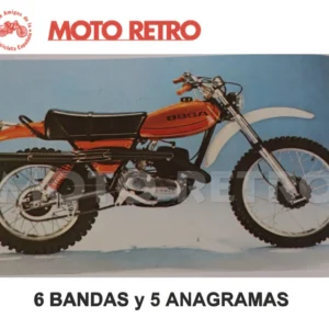 OSSA SUPER PIONEER 250 2a versión 1976-1977 (6 bandas y 5 anagramas)
